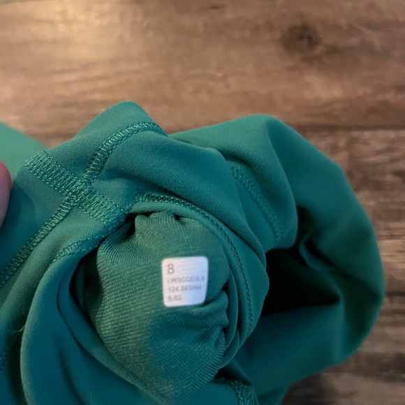 Lululemon Wunder Train High-Rise Tight 25” Cascadia Green X Soulcycle Sz 8 NWOT - Picture 6 of 6